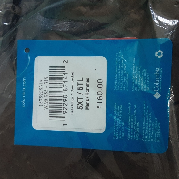 Columbia Big Men's Delta Ridge Down Jacket 5XT - Picture 2 of 7